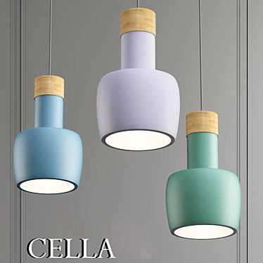 Modern CELLA Pendant Light 3D model image 1 