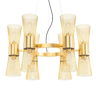 Elegant Orso Chandelier 12 3D model image 1 