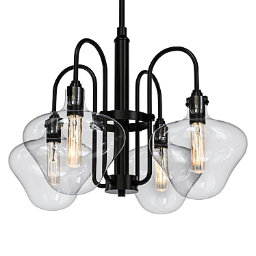 July Lustre Chandelier 3D model image 1 