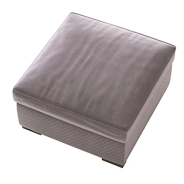 Cozy Velvet Ottoman for Viven Sofa 3D model image 1 