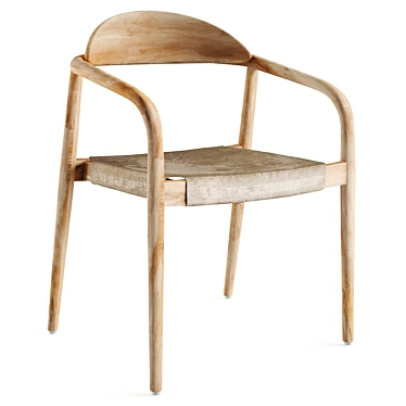 Scandinavian Bliss: Nina Chair 3D model image 1 