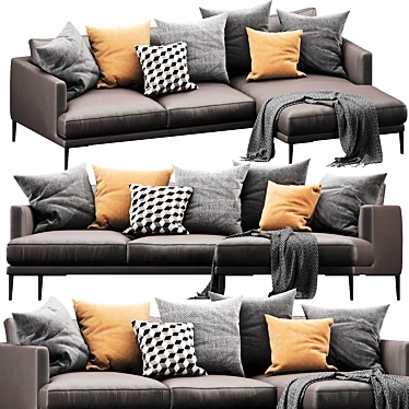 Bonaldo Paraiso Chaise Lounge: Stylish Comfort for Ultimate Relaxation 3D model image 1 