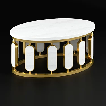 Elegant Sultana Center Table - 120x80x45 3D model image 1 