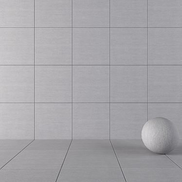 Loft Gray Concrete Wall Tiles 3D model image 1 