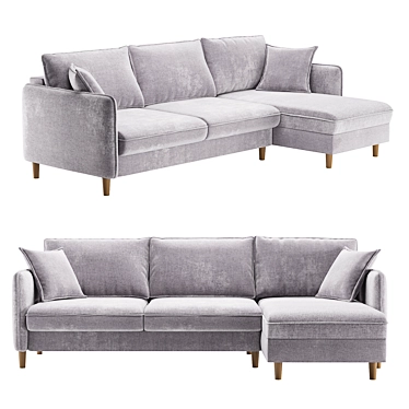 Contemporary Narvik Corner Sofa 3D model image 1 