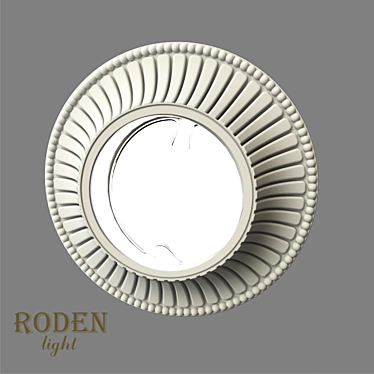 RODEN-light RD-015: Sleek Recessed Gypsum Lamp 3D model image 1 