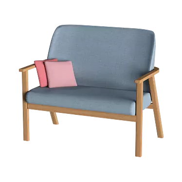 TON SANTIAGO 02: Sleek and Chic Sofa 3D model image 1 