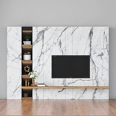 Modern TV Stand with Sleek Design 3D model image 1 