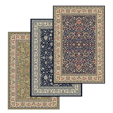 High-Quality Carpet Set 3D model image 1 