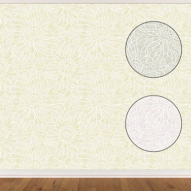 Seamless Wallpaper Set (3 Colors) 3D model image 1 