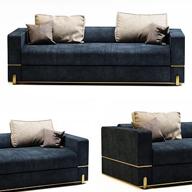Italian Luxury Sofa: Juliette's Elegance 3D model image 1 