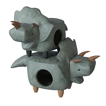 Jurassic Puff: Dino Pet Home 3D model image 1 