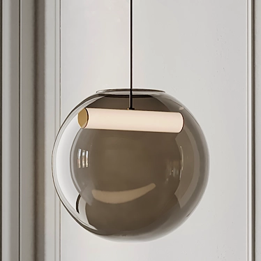 Reveal Pendant Light: Nordic Elegance 3D model image 1 