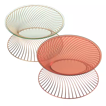 Sleek Round Coffee Table 3D model image 1 