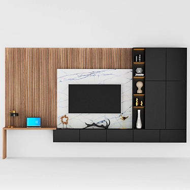 Modern TV Stand - Elegant and Functional 3D model image 1 