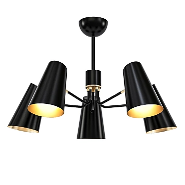 Industrial Chic Ceiling Light 3D model image 1 