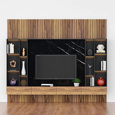 Sleek TV Stand: Stylish and Functional 3D model image 1 