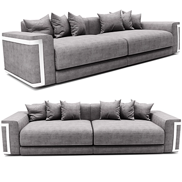 Elegant Montgomery Fendi Sofa 3D model image 1 