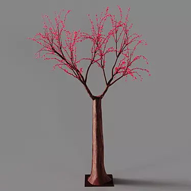 Blooming Beauty: Osaka Cherry Tree 3D model image 1 