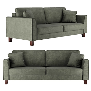 Russian-made DOS Straight Sofa 3D model image 1 