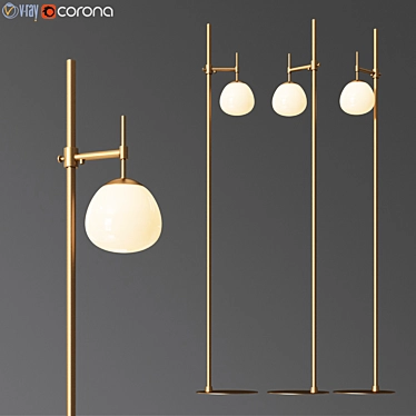 Erich Maytoni Metal Floor Lamp 3D model image 1 