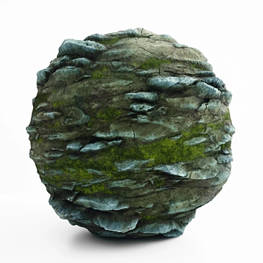 Damaged Cliff Rocks VRAY Material 3D model image 1 