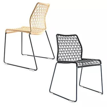 Vela Outdoor Chair: Stylish & Durable 3D model image 1 