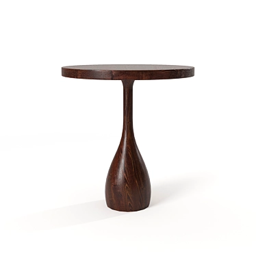 Darby Dark Walnut Side Table: Elegant and Functional 3D model image 1 