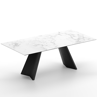 Sleek ICARO Ceramic Table 3D model image 1 