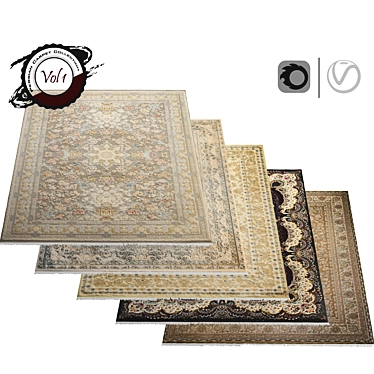 Luxury Persian Carpet - 4K Texture 3D model image 1 