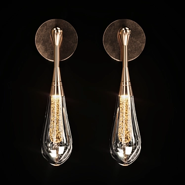Elegant LED Wall Lamp 3D model image 1 