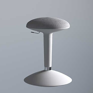 Nils_Erik White Chair with Adjustable Height 3D model image 1 