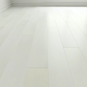 Pearl White Laminate Parquet 3D model image 1 