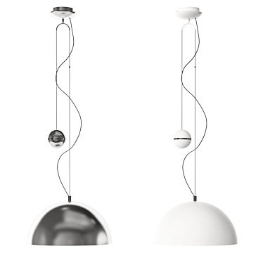 Modern Pacheco Pendant Light Set 3D model image 1 