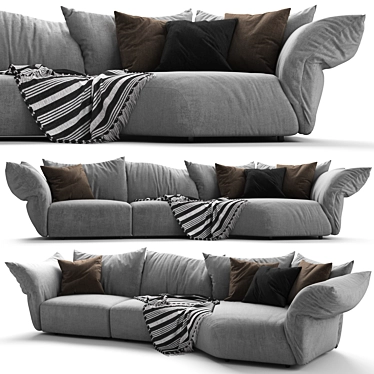 Elegant Standard Edra Sofa 3D model image 1 