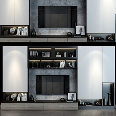 Sleek Storage Solution: Cabinet 051 3D model image 1 