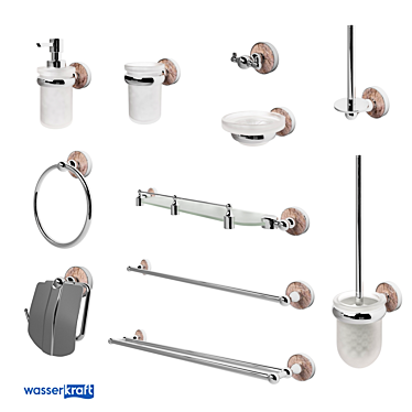 Italian-inspired Nau K-7700 Bathroom Accessories 3D model image 1 