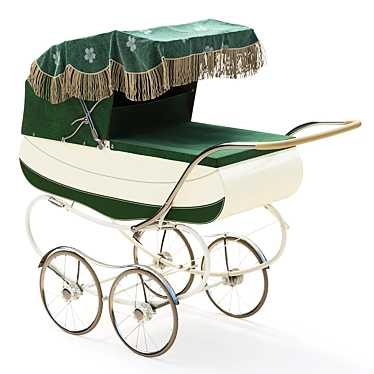 1960s Vintage Restmor Carriage Pram 3D model image 1 