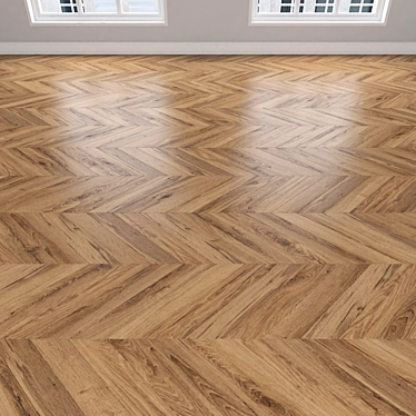 Oak Parquet: Herringbone, Linear & Chevron 3D model image 1 