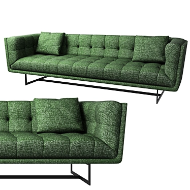 Modern 3-Seater Nashville Sofa 3D model image 1 
