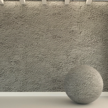 Aged Concrete Wall Texture 3D model image 1 