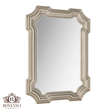 Handcrafted Dahlia Mirror by Romano Home 3D model image 1 