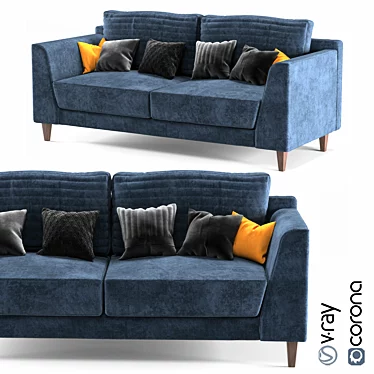 Vol Sofa: Stylish and Comfortable 3D model image 1 