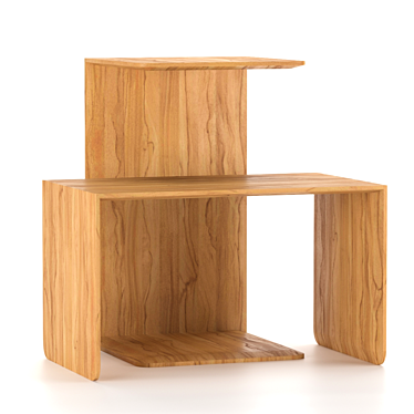 Versatile Wooden Side Table 3D model image 1 