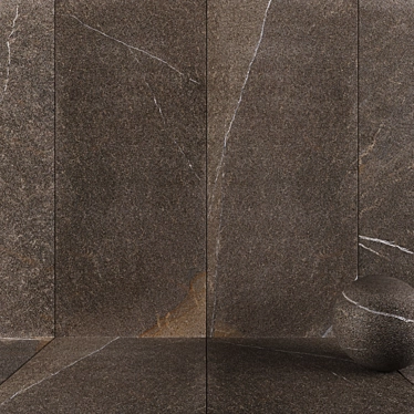 Anthracite Limestone Wall Tiles 3D model image 1 