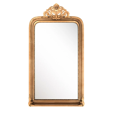 Elegant Gilded Boulogne Mirror 3D model image 1 