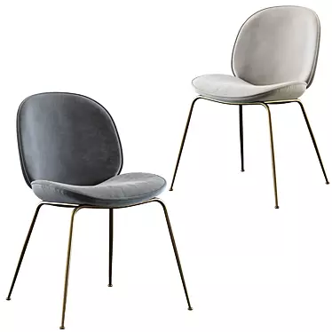 Gubi Beetle Chair: Stylish and Comfortable 3D model image 1 
