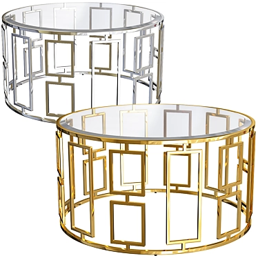 Regal Gold Coffee Table 3D model image 1 