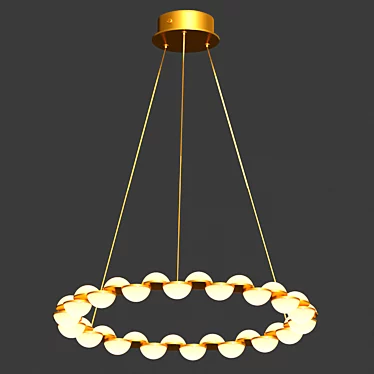 Modern LED Chandelier Lamp 3D model image 1 