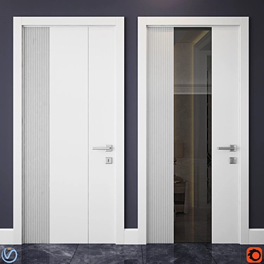 Contemporary 3D Door Design 3D model image 1 